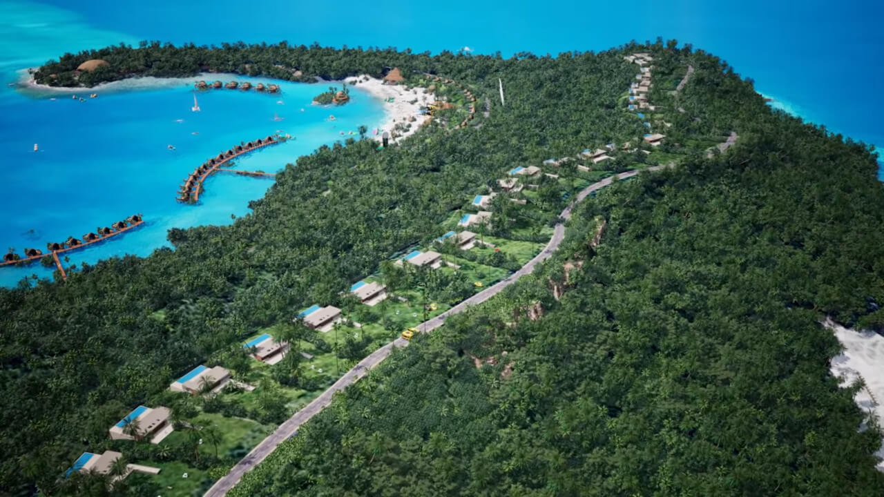 picture of cryptoland with coin mascot 